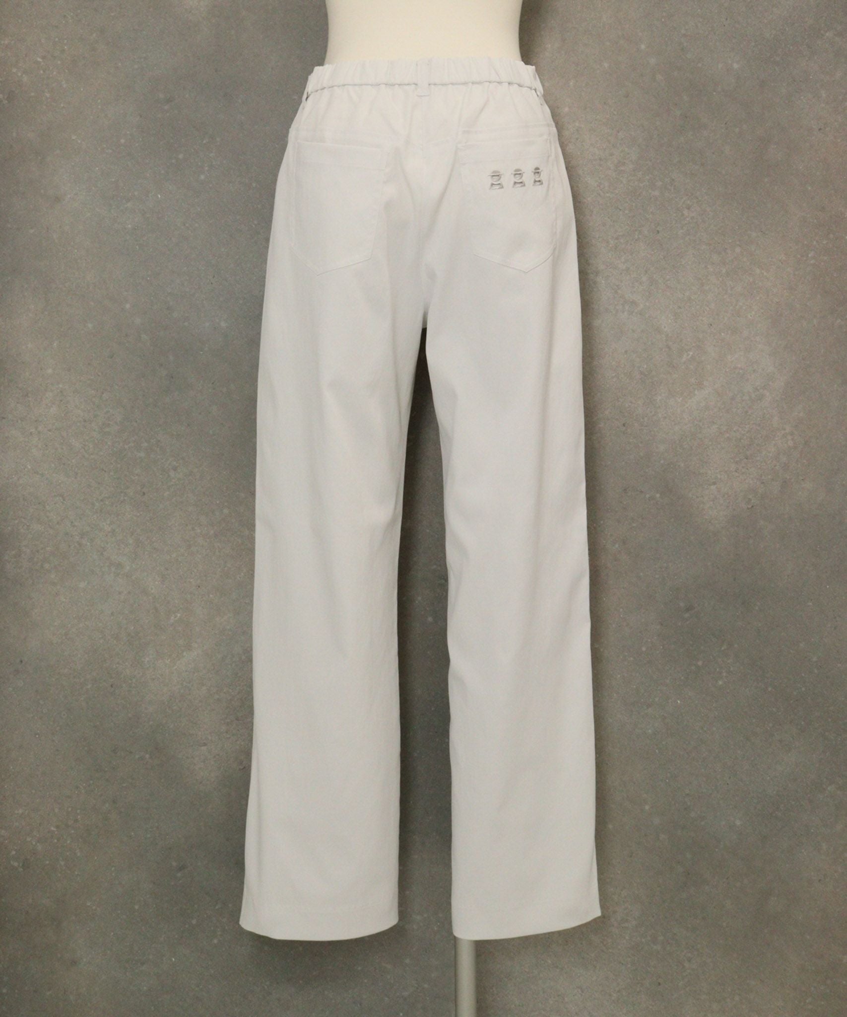 UV冷感ストレートチノパンツ後（ライトグレー））