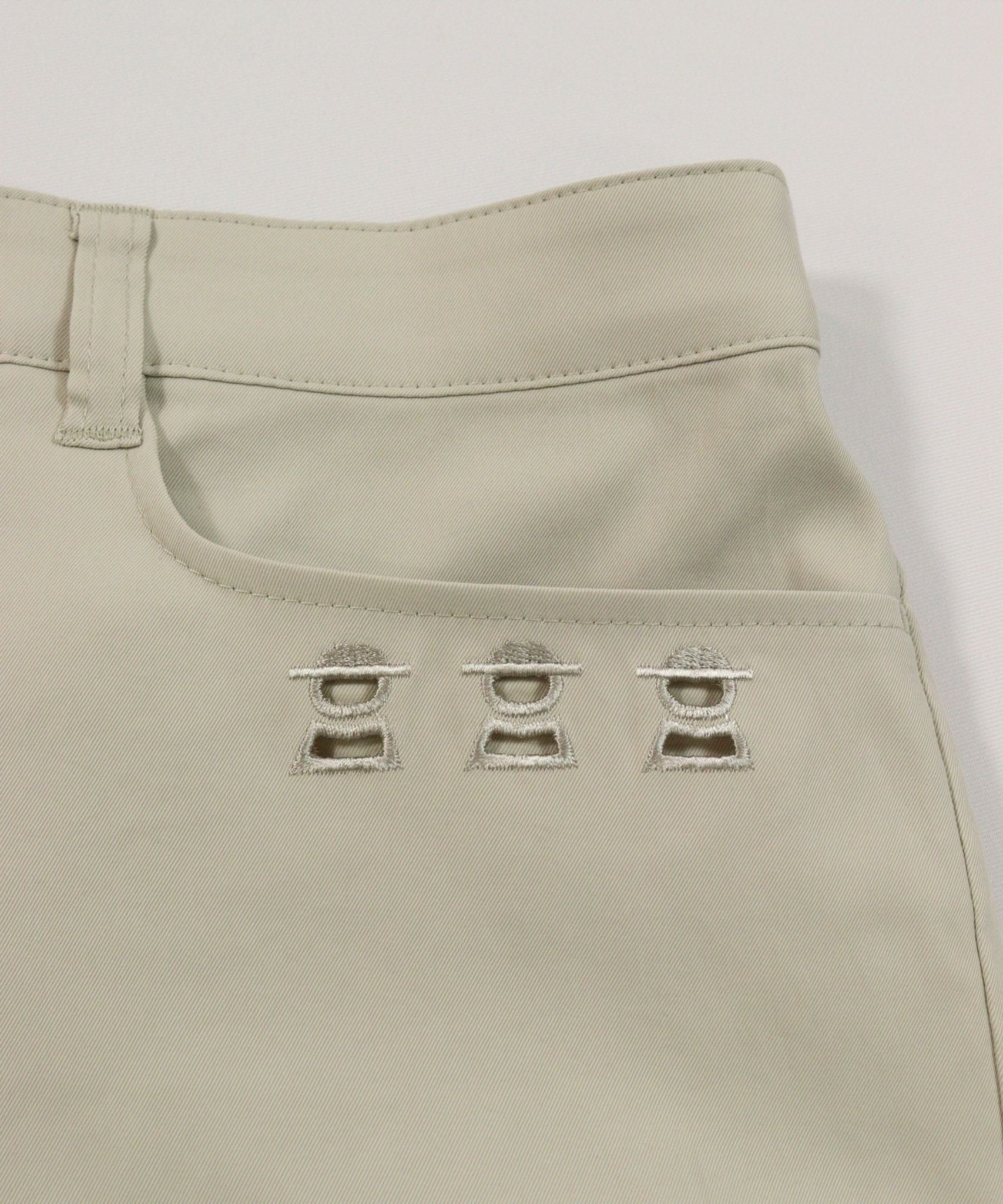 ピコ刺繍ポケット（ベージュ）