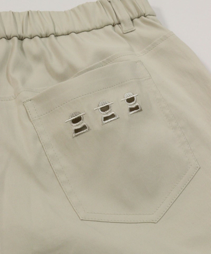 後ろピコ刺繍ポケット（ベージュ）