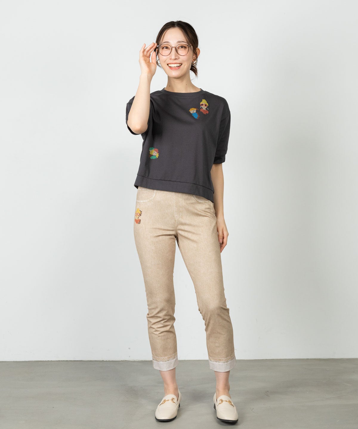 モデル着用画像(ベージュ)