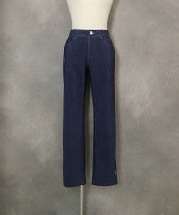 デニム風プリントイージーパンツ(ネイビー)前