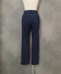 デニム風プリントイージーパンツ(ネイビー)後ろ