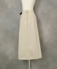 フロントベルト撥水キュロット(ベージュ)横