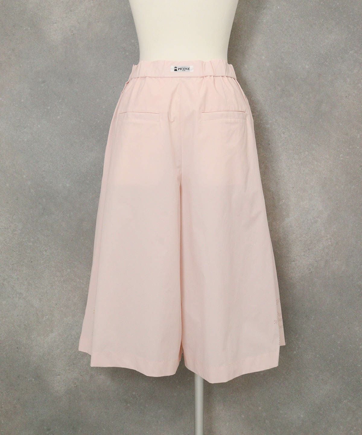 フロントベルト撥水キュロット(ピンク)後ろ