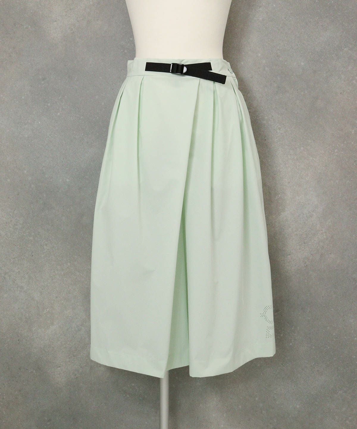 フロントベルト撥水キュロット(ライトグリーン)前