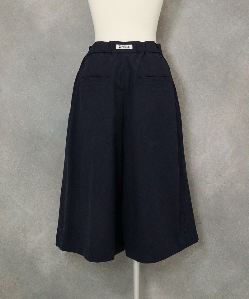 フロントベルト撥水キュロット(ネイビー)後ろ