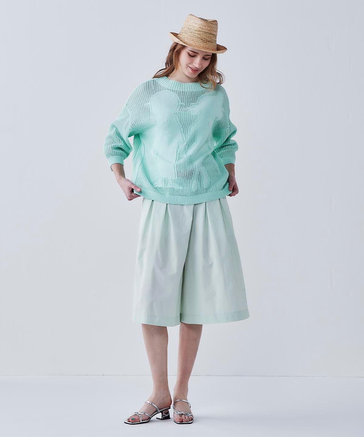 モデル着用画像(ライトグリーン)