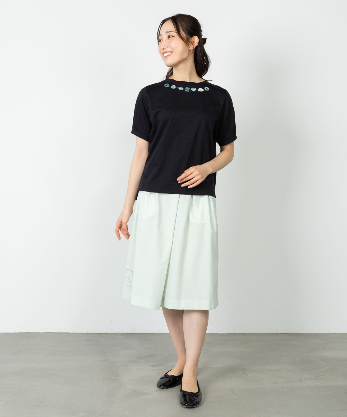 モデル着用画像(ライトグリーン)