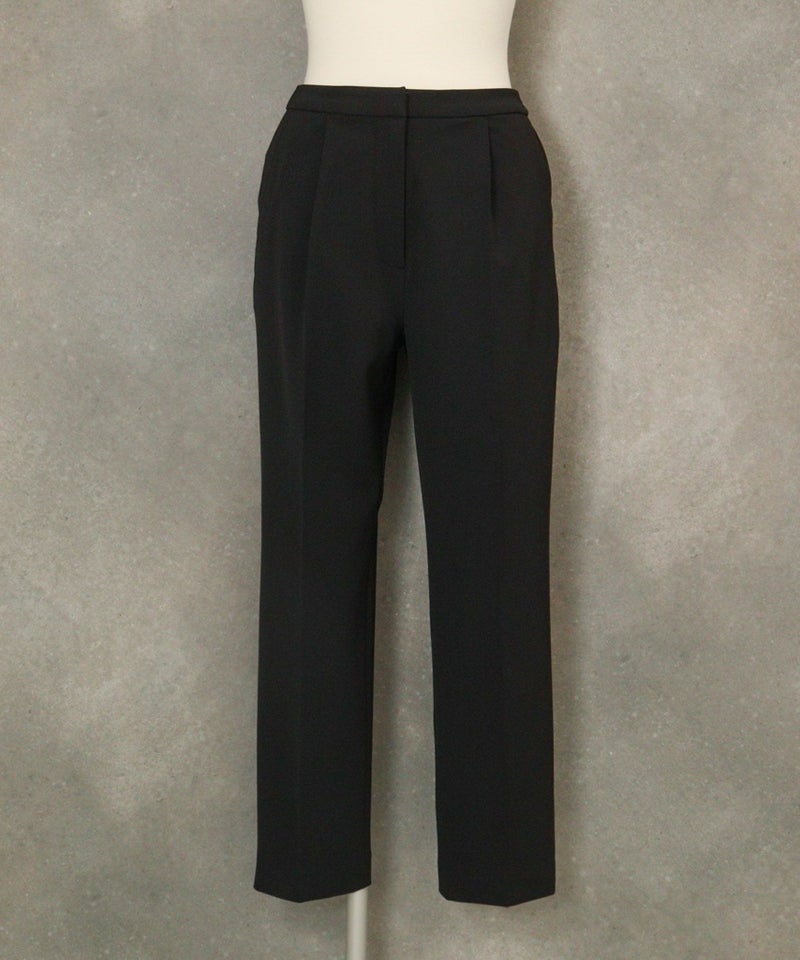 撥水ベーシックテーパードパンツ（ブラック）