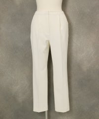 撥水ベーシックテーパードパンツ（ホワイト）