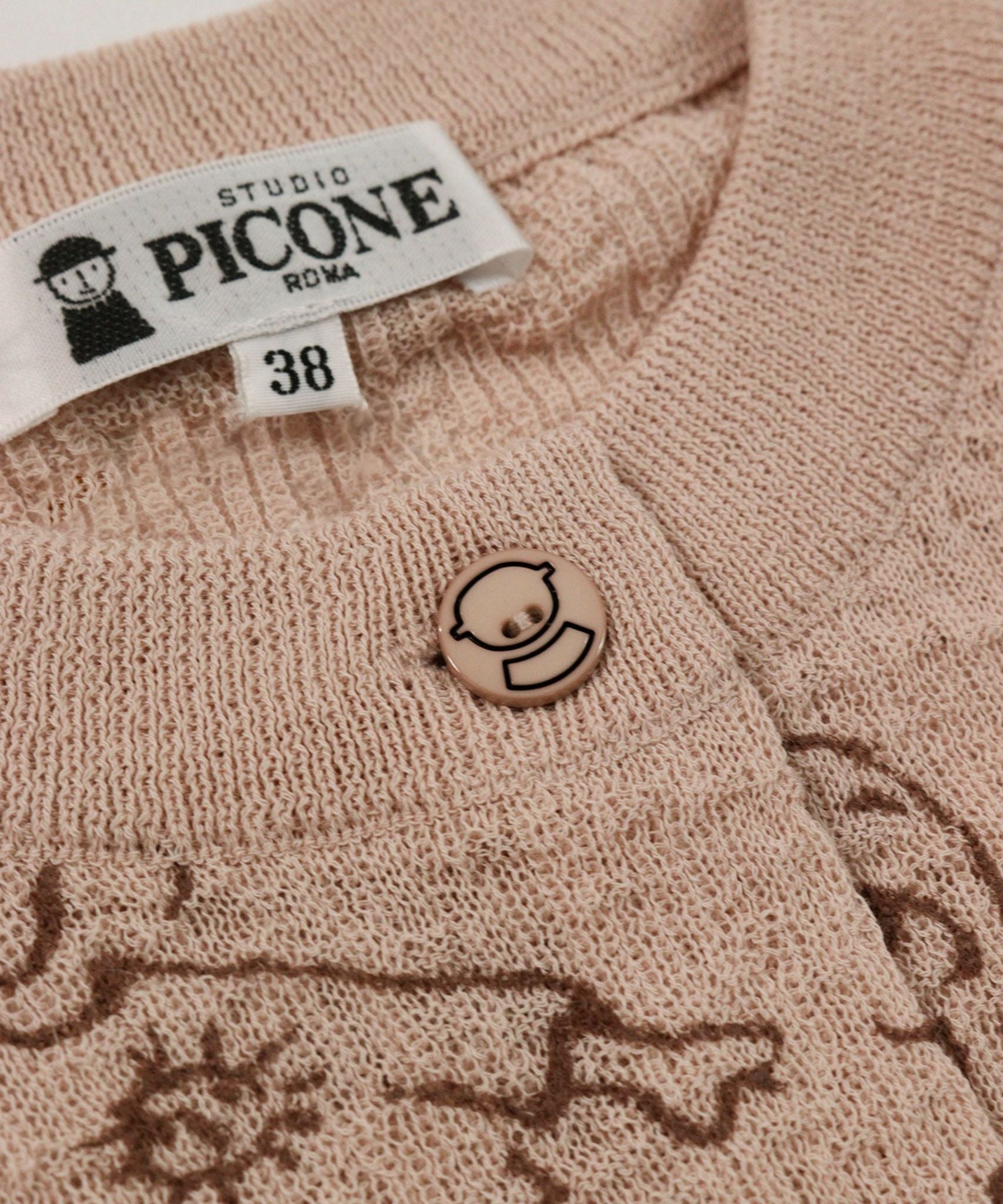 ボタン(ベージュ)