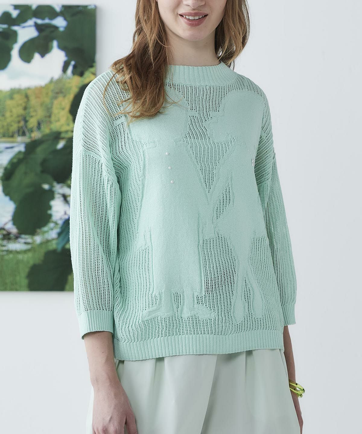 モデル着用画像(ライトグリーン)