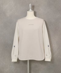 袖切替ポンチプルオーバー(ベージュ)前