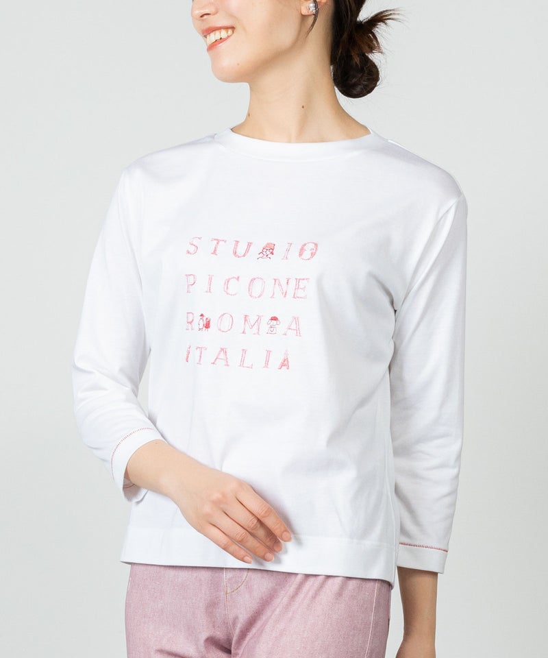 モデル着用画像(ホワイト×ピンク)