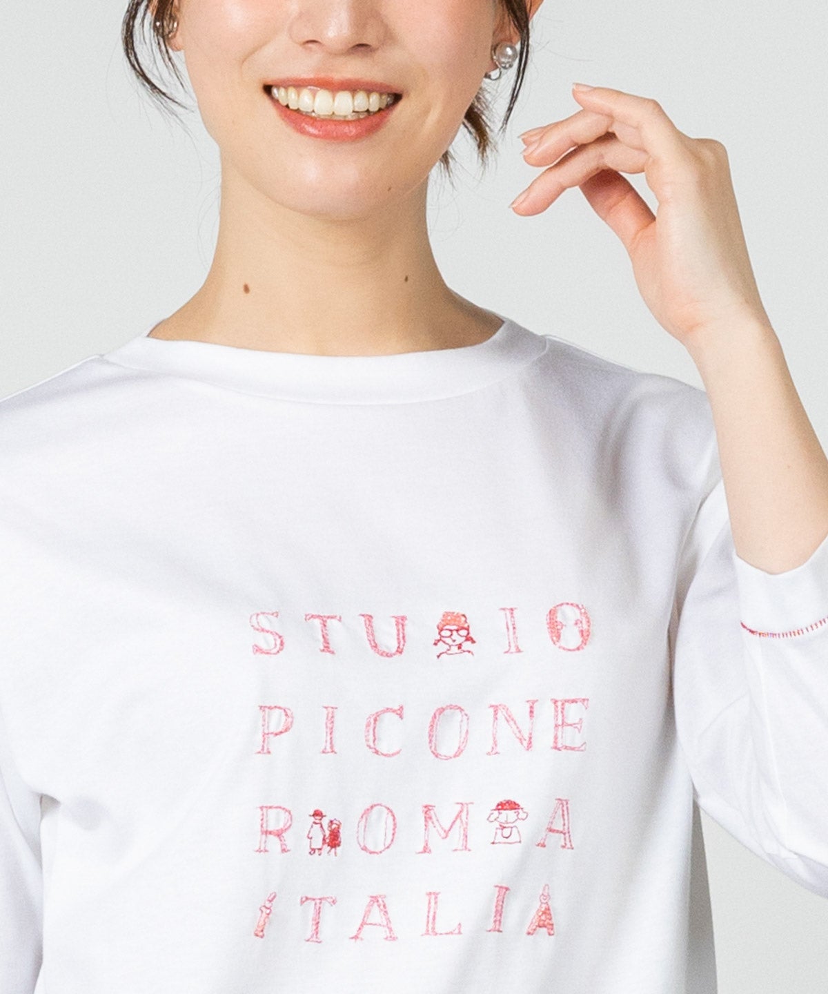 最終処分価格！PICONE 半袖Tシャツ 38 ピンク スタジオピッコーネ シャツ - 30代・40代・50代・60代の婦人服通販