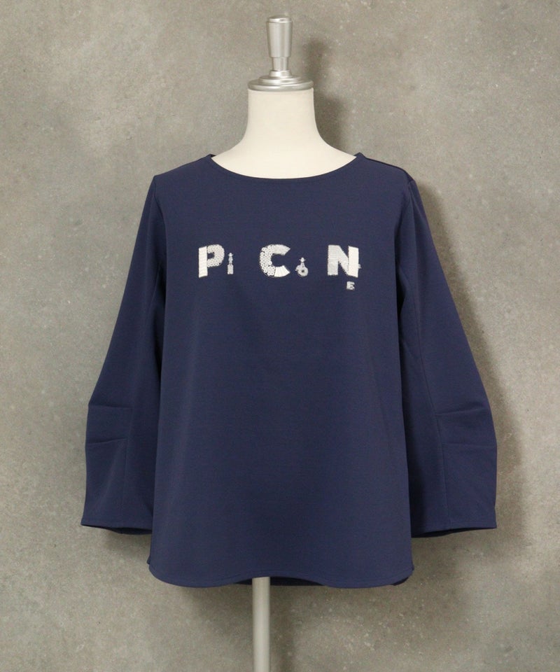 UV冷感タック袖プルオーバー（ネイビー）