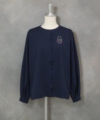 UV冷感ジャージープルオーバー(ネイビー)前