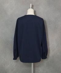 UV冷感ジャージープルオーバー(ネイビー)後ろ