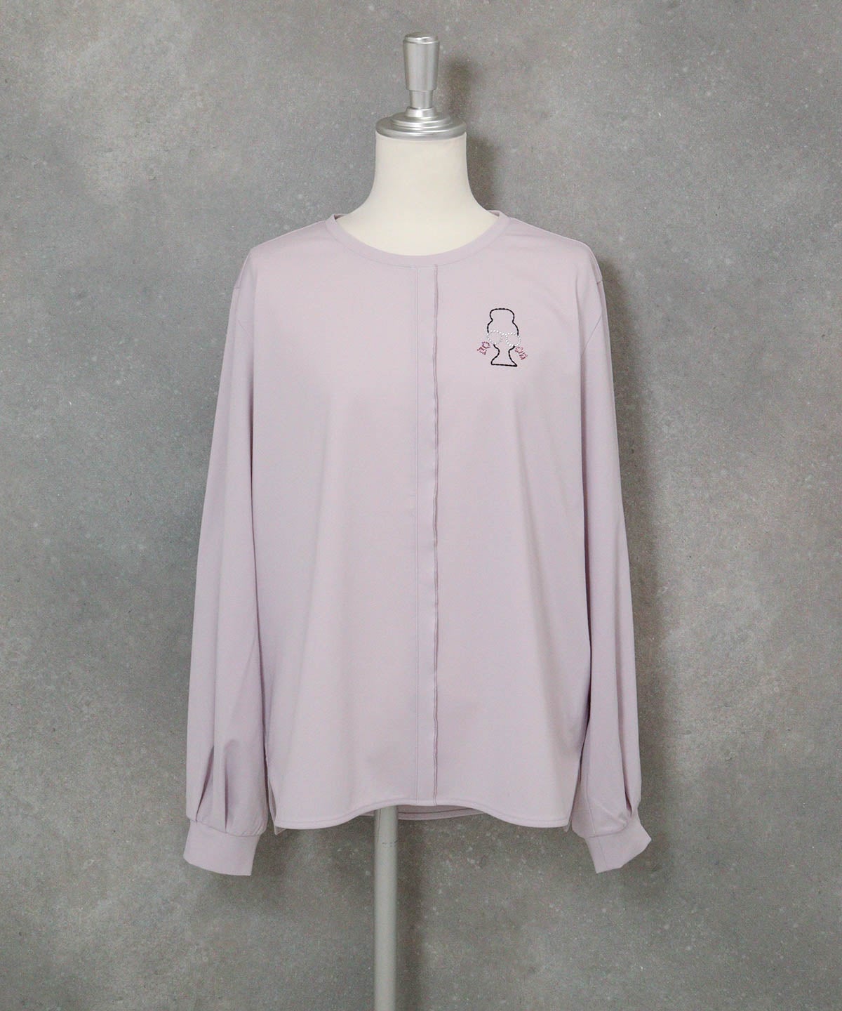 UV冷感ジャージープルオーバー(ライトパープル)前