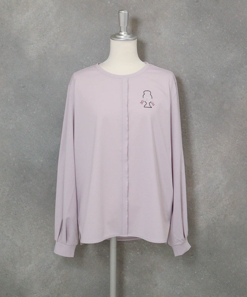 UV冷感ジャージープルオーバー(ライトパープル)前