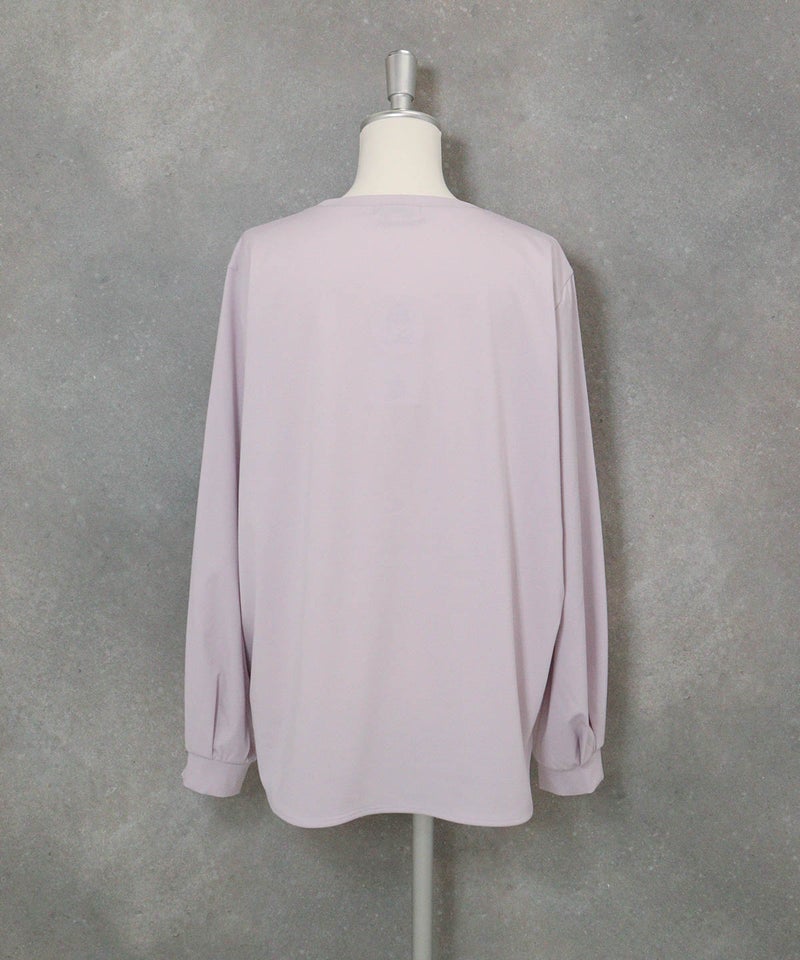 UV冷感ジャージープルオーバー(ライトパープル)後ろ