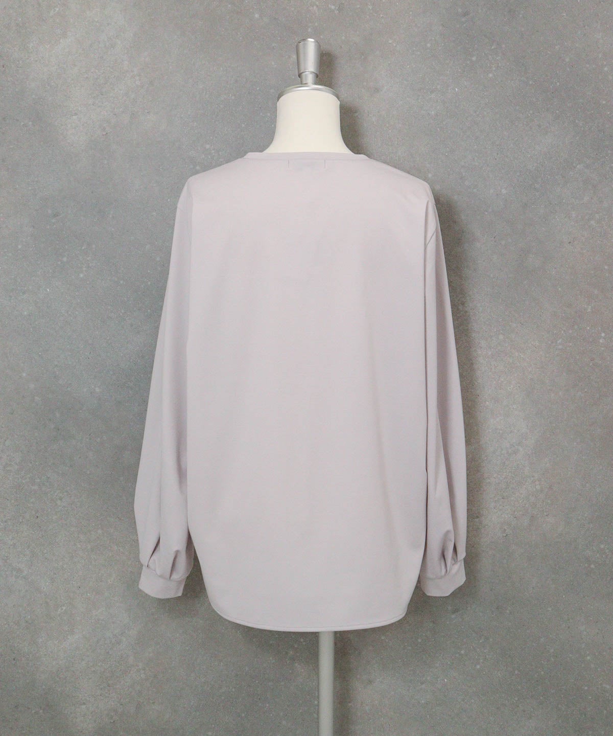 UV冷感ジャージープルオーバー(ライトグレー)後ろ