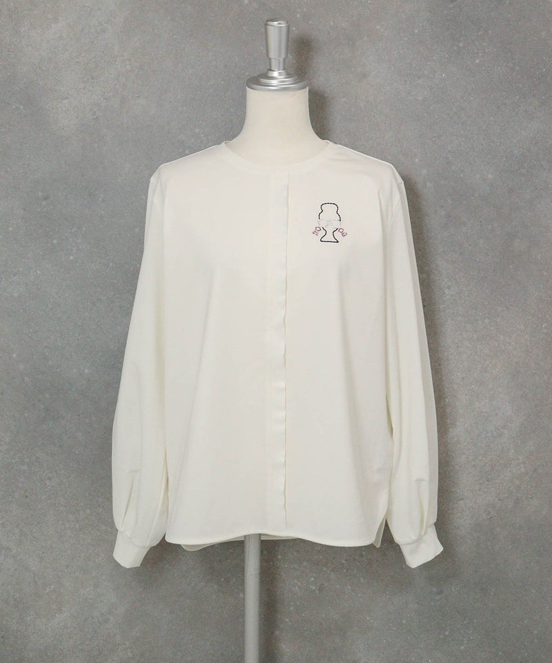 UV冷感ジャージープルオーバー(ホワイト)前