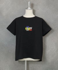 ビーズ刺繍UV冷感プルオーバー(ブラック)前