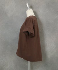 ビーズ刺繍UV冷感プルオーバー(ブラウン)横