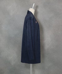 デニム風プリントカーディガン(ネイビー)右