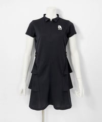 【WEB限定商品】ティアード切替UV速乾ワンピース(ブラック)前