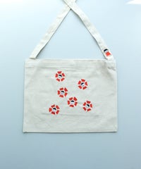 刺繍サコッシュ（フラワー/レッド）