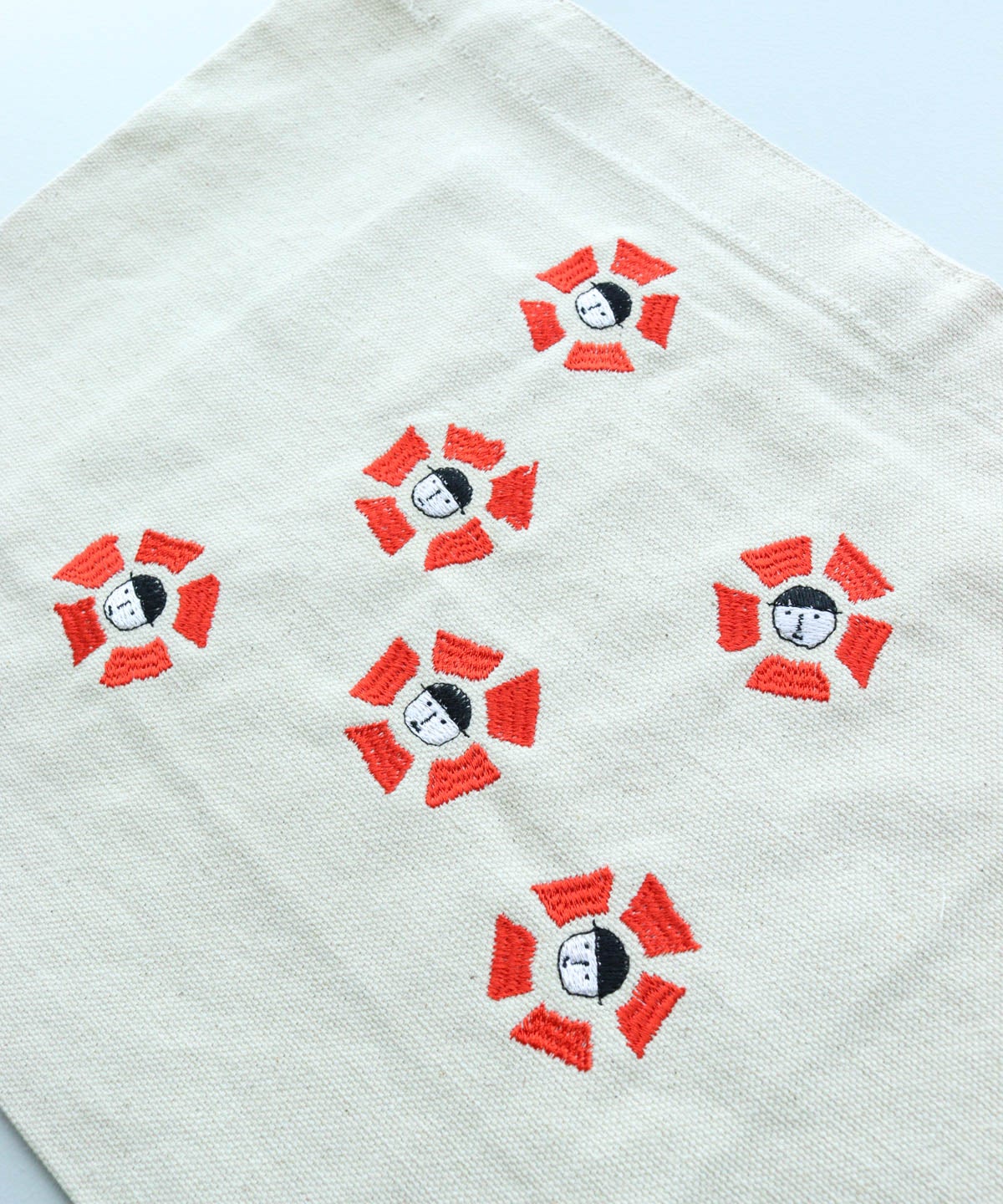 刺繍部分（フラワー/レッド）