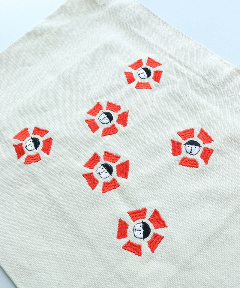 刺繍部分（フラワー/レッド）