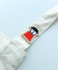 持ち手部分刺繍（フラワー/レッド）