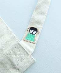 持ち手部分刺繍（フラワー/レッド）