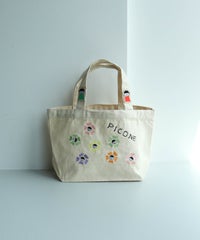 刺繍ミニトートバック（フラワー/マルチ）