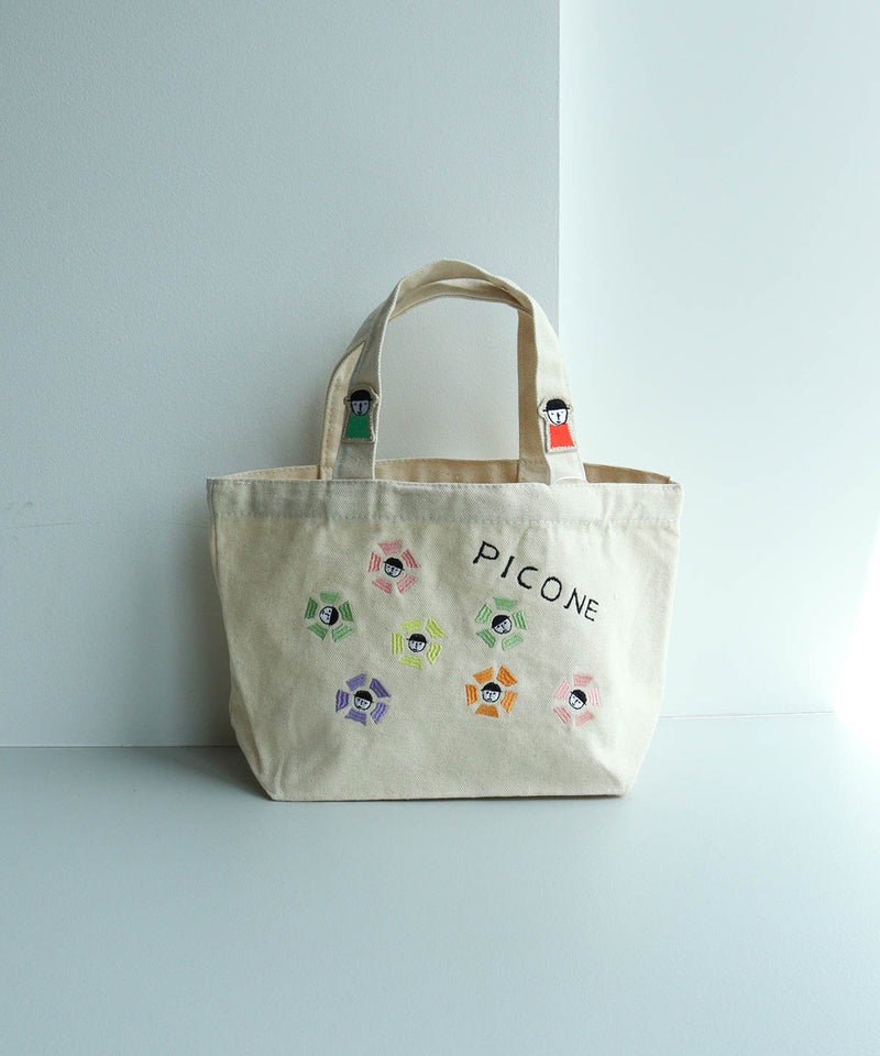 刺繍ミニトートバック（フラワー/マルチ）