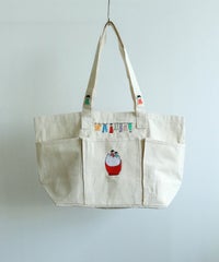 刺繍BIGトートバッグ（レッド）