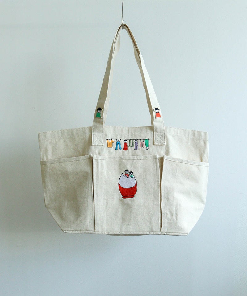 刺繍BIGトートバッグ（レッド）
