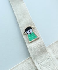 持ち手刺繍部分