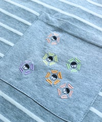刺繍部分（フラワー）