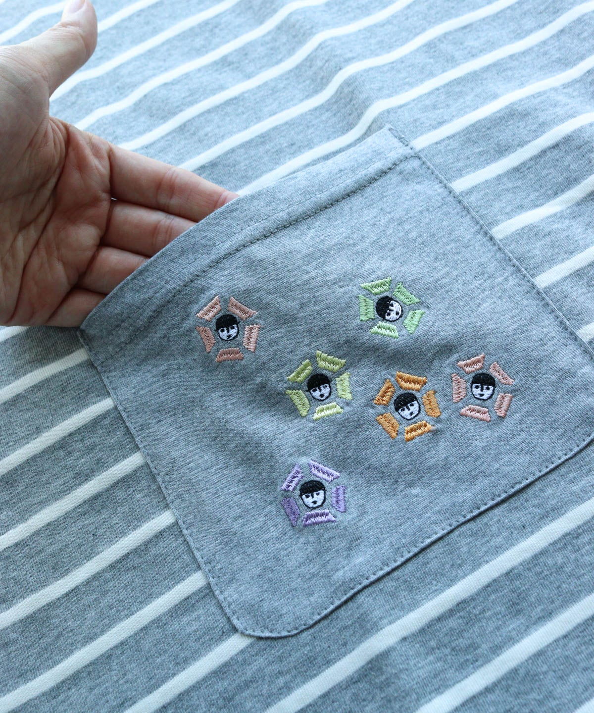 刺繍ポケットボーダーチュニック|カーサピッコーネ - ゴルフウェアや