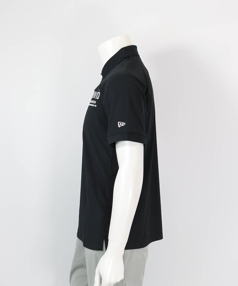 UV速乾ポロシャツ (NEW ERA®コラボ)（ブラック）左横