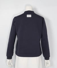 立体刺繍裏起毛プルオーバー（グレー）後ろ