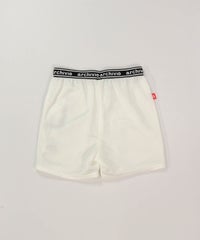 ウエストロゴ保温ペチパンツ（ホワイト）バック）