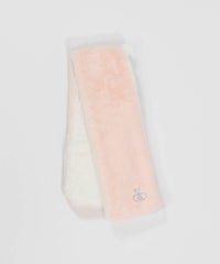 配色ファーネックウォーマー（ピンク）