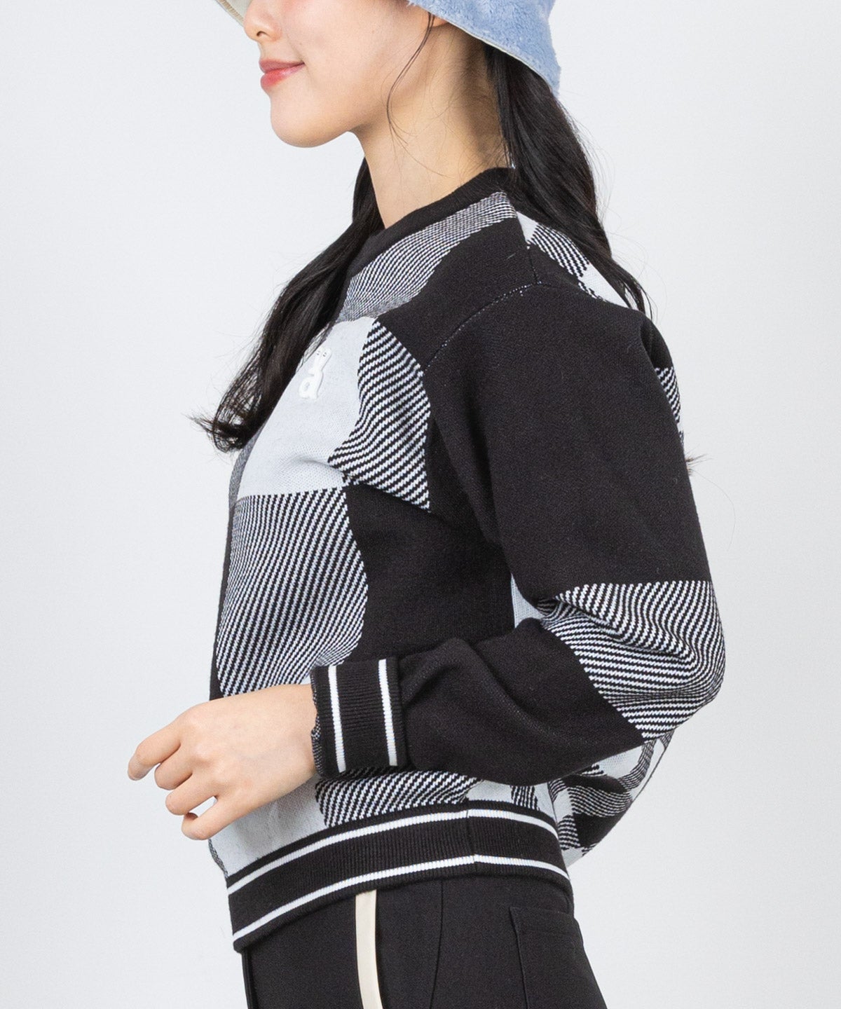 ブロックチェック柄ニット|アルチビオ - ゴルフウェアや婦人服通販