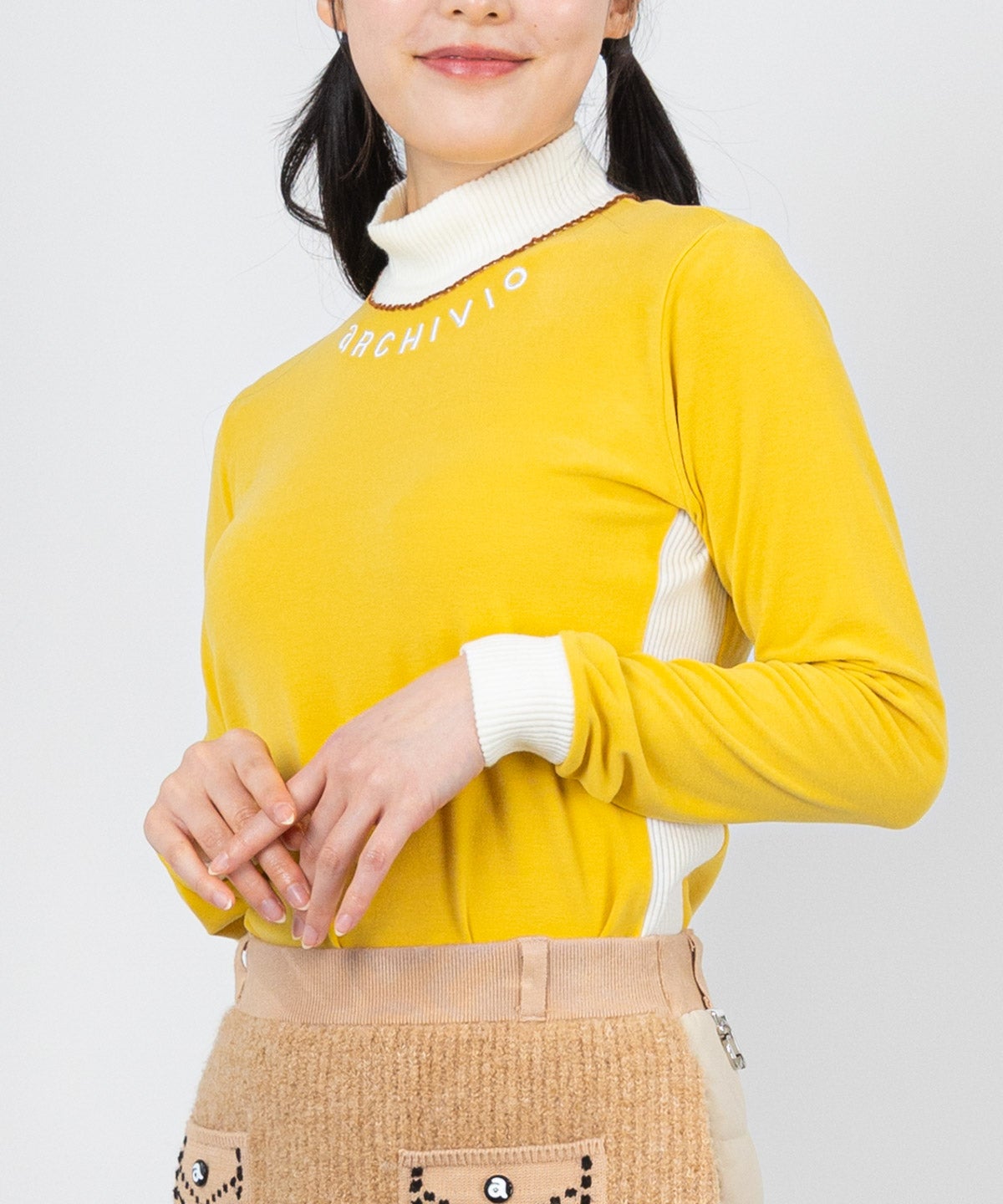 モデル着用画像(イエロー)