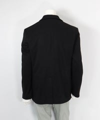 【メンズ】ウールライク保温ジャケット（ブラック）後ろ
